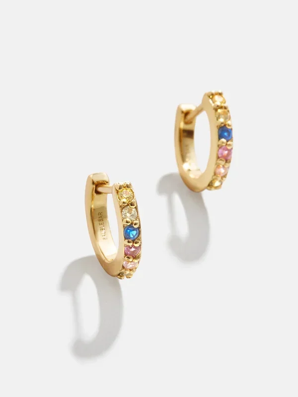 Tori 18K Gold Kids’ Earrings – Gold/Multi