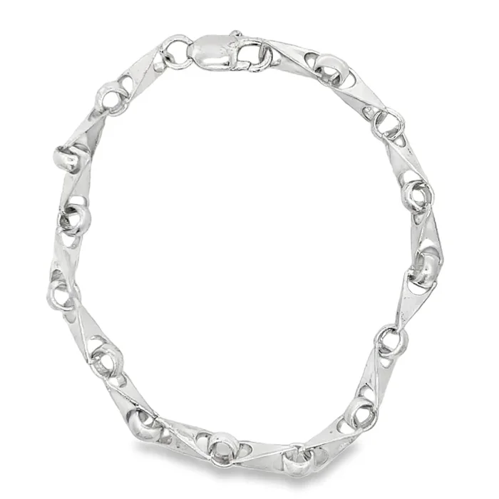 Triangle Link Bracelet .925 Sterling Silver