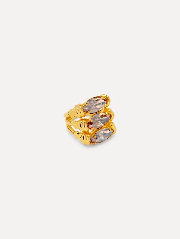 Triple Navette Ring