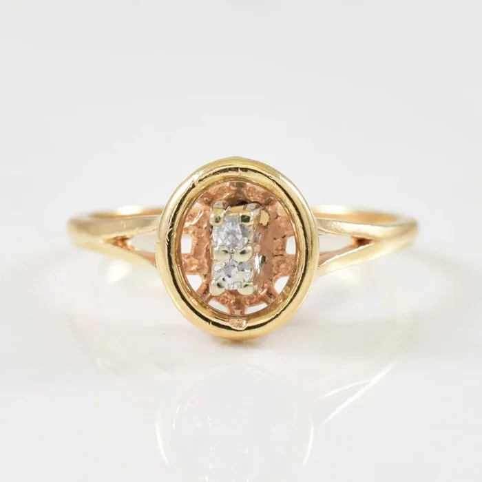 Two Stone Diamond Ring | 0.04ctw | SZ 6 |