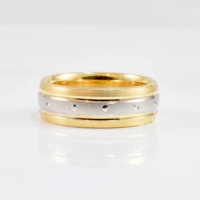 Two Tone Gold Band | SZ 6 |