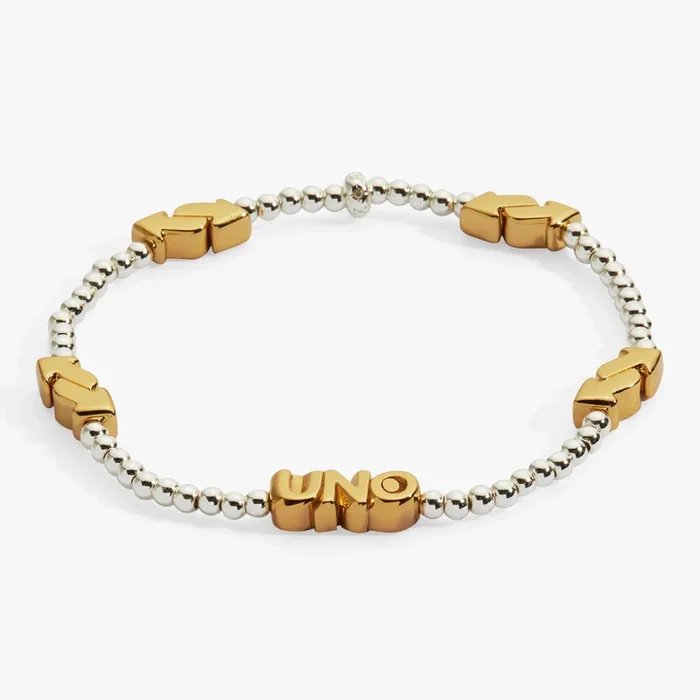 UNO™ Reverse Symbol Stationed Stretch Bracelet