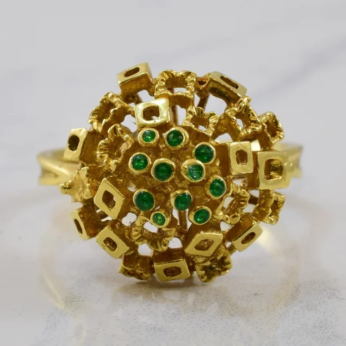 UnoAerre’ Filigree Cocktail Ring | 0.15ctw | SZ 8.75 |