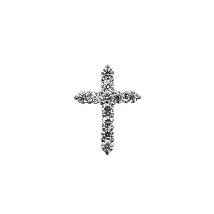 VS Diamond Cross Invisible Bail (14K)