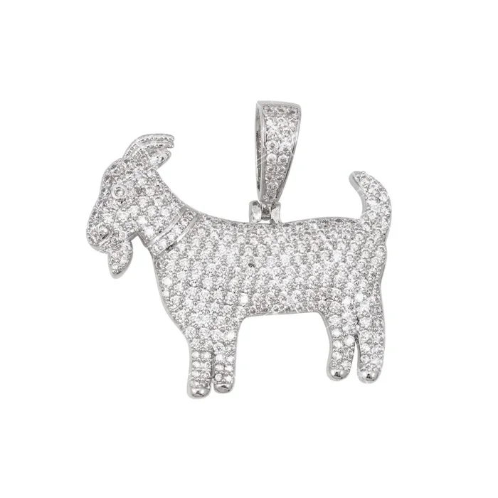 VVS Goat Pendant 14K Gold