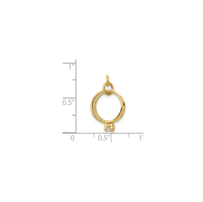 Wedding Ring Pendant (14K)