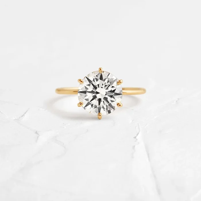 Whisper Ring, Round Cut