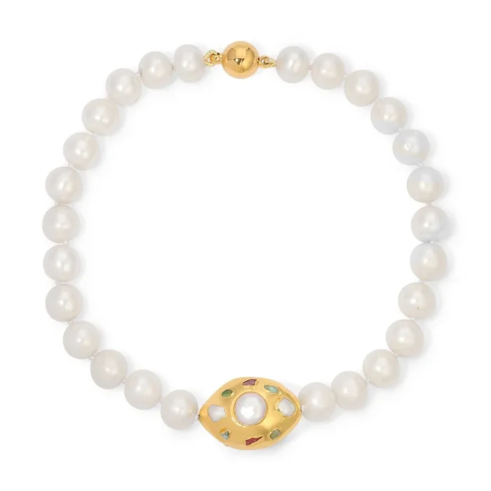 White Pearl Seraphina Choker Necklace