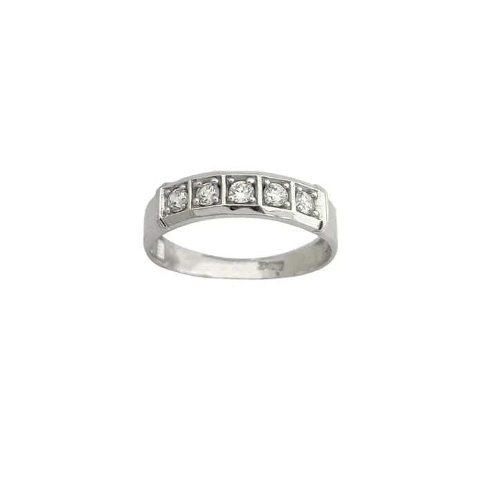 Windowed CZ Band (14K)