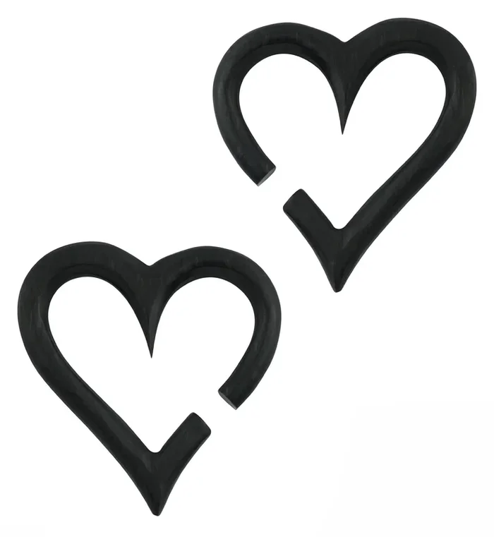 Wooden Heart Hanger Plugs