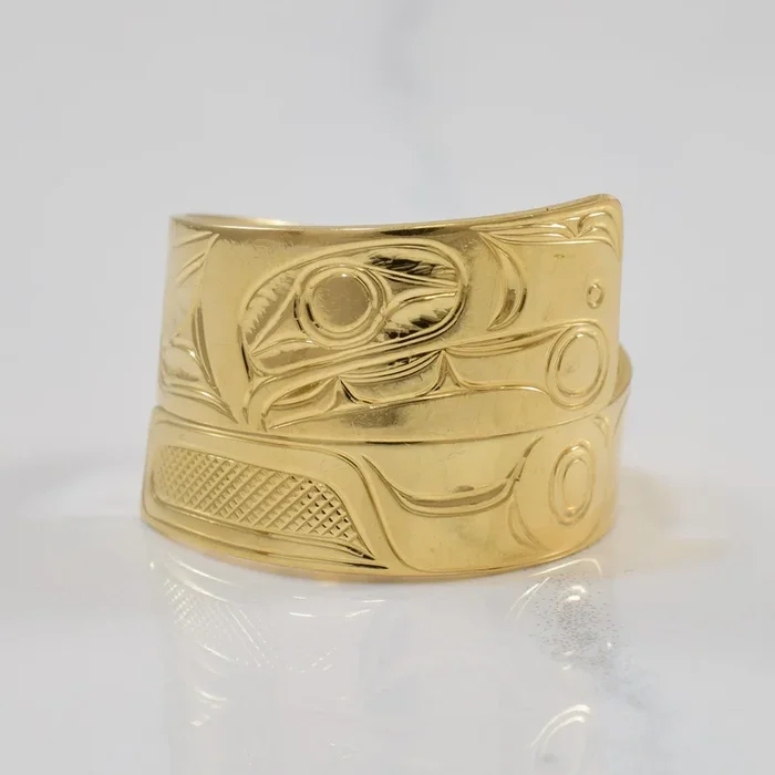 Wrap Around Indigenous Eagle Art Ring | SZ 10 |