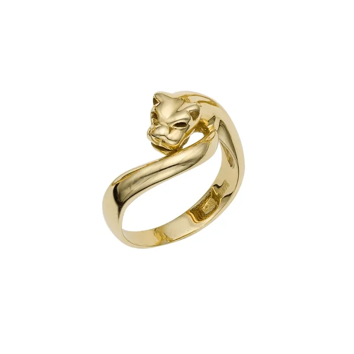 Wrapping Panther Stackable Ring (14K)