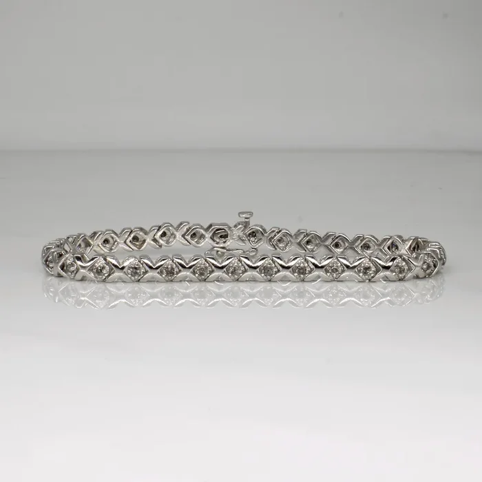 XO Diamond Tennis Bracelet | 0.75ctw | 7″ |