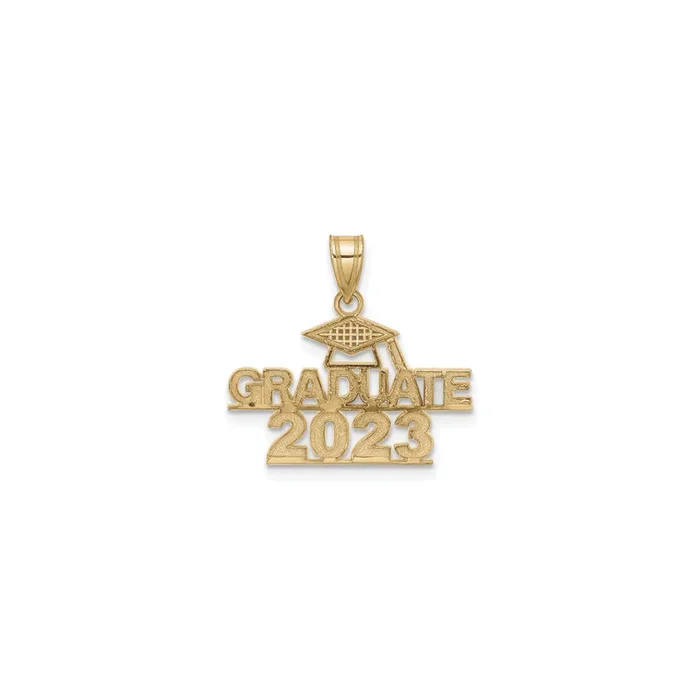 Year 2023 Graduate Cap Pendant (14K)