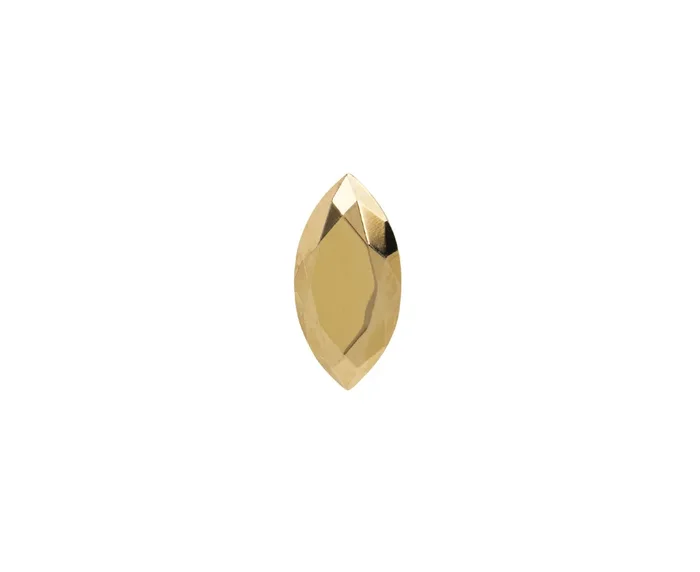 Yellow Gold Marquise SINGLE Stud