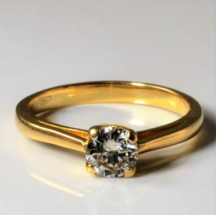 Yellow Gold Solitaire Diamond Ring | 0.43ct | SZ 5.25 |